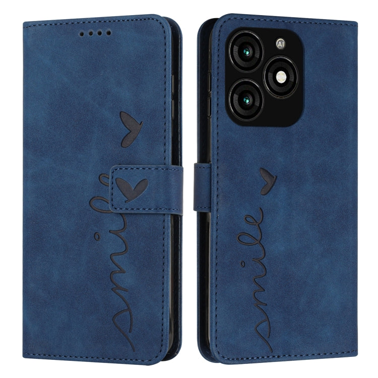 Skin Feel Heart Embossed Leather Phone Case with Long Lanyard, For Tecno Spark Go 5G 2025 Global, For Tecno Camon 30 Premier, For Tecno Pova 6, For Tecno Camon 30 Pro 5G, For Tecno Camon 30 4G / 5G, For Tecno Pova 6 Pro, For Tecno Spark 20 Pro+        ...