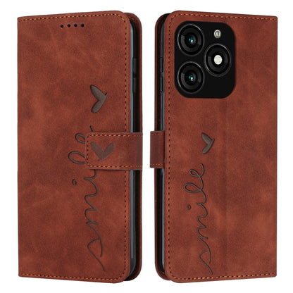 Skin Feel Heart Embossed Leather Phone Case with Long Lanyard, For Tecno Spark Go 5G 2025 Global, For Tecno Camon 30 Premier, For Tecno Pova 6, For Tecno Camon 30 Pro 5G, For Tecno Camon 30 4G / 5G, For Tecno Pova 6 Pro, For Tecno Spark 20 Pro+        ...