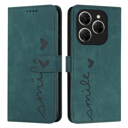 Skin Feel Heart Embossed Leather Phone Case with Long Lanyard, For Tecno Spark Go 5G 2025 Global, For Tecno Camon 30 Premier, For Tecno Pova 6, For Tecno Camon 30 Pro 5G, For Tecno Camon 30 4G / 5G, For Tecno Pova 6 Pro, For Tecno Spark 20 Pro+        ...