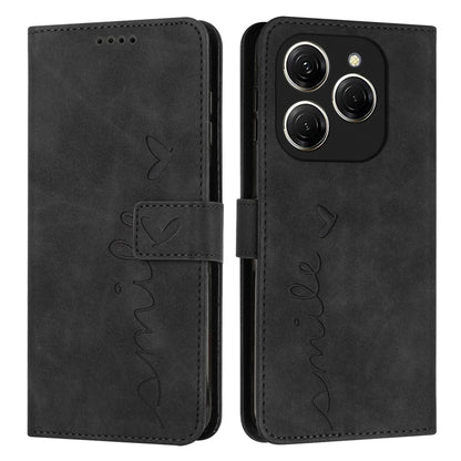 Skin Feel Heart Embossed Leather Phone Case with Long Lanyard, For Tecno Spark Go 5G 2025 Global, For Tecno Camon 30 Premier, For Tecno Pova 6, For Tecno Camon 30 Pro 5G, For Tecno Camon 30 4G / 5G, For Tecno Pova 6 Pro, For Tecno Spark 20 Pro+        ...