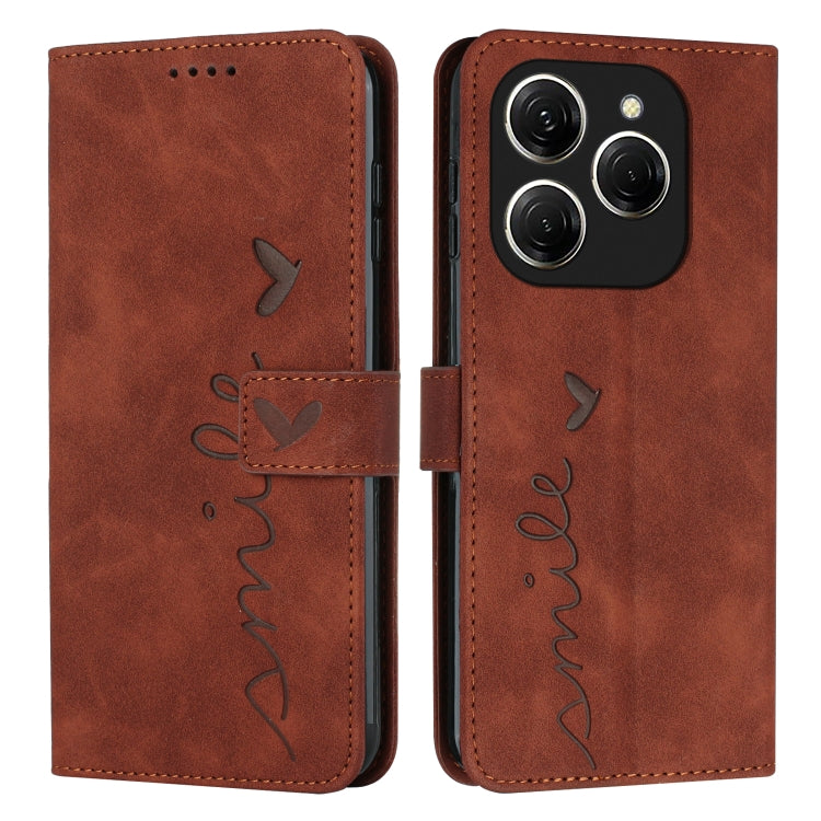 Skin Feel Heart Embossed Leather Phone Case with Long Lanyard, For Tecno Spark Go 5G 2025 Global, For Tecno Camon 30 Premier, For Tecno Pova 6, For Tecno Camon 30 Pro 5G, For Tecno Camon 30 4G / 5G, For Tecno Pova 6 Pro, For Tecno Spark 20 Pro+        ...