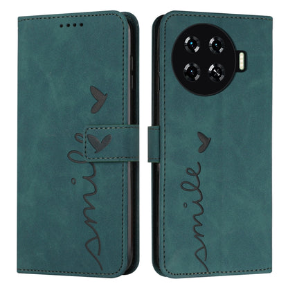 Skin Feel Heart Embossed Leather Phone Case with Long Lanyard, For Tecno Spark Go 5G 2025 Global, For Tecno Camon 30 Premier, For Tecno Pova 6, For Tecno Camon 30 Pro 5G, For Tecno Camon 30 4G / 5G, For Tecno Pova 6 Pro, For Tecno Spark 20 Pro+        ...