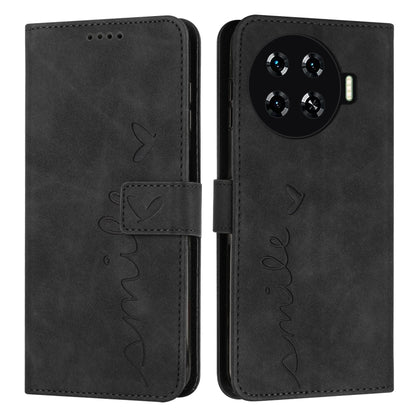 Skin Feel Heart Embossed Leather Phone Case with Long Lanyard, For Tecno Spark Go 5G 2025 Global, For Tecno Camon 30 Premier, For Tecno Pova 6, For Tecno Camon 30 Pro 5G, For Tecno Camon 30 4G / 5G, For Tecno Pova 6 Pro, For Tecno Spark 20 Pro+        ...