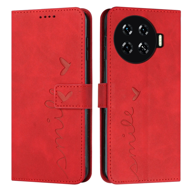 Skin Feel Heart Embossed Leather Phone Case with Long Lanyard, For Tecno Spark Go 5G 2025 Global, For Tecno Camon 30 Premier, For Tecno Pova 6, For Tecno Camon 30 Pro 5G, For Tecno Camon 30 4G / 5G, For Tecno Pova 6 Pro, For Tecno Spark 20 Pro+        ...