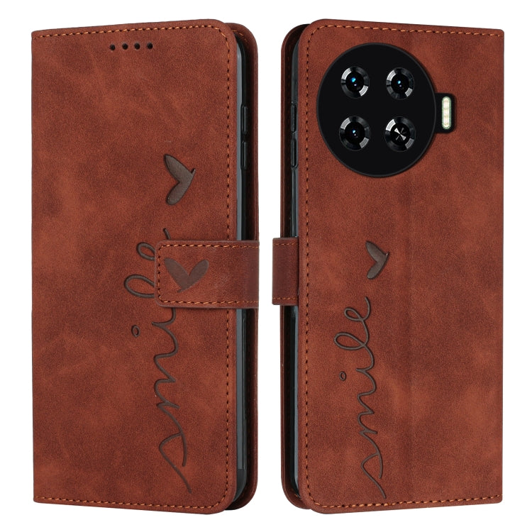 Skin Feel Heart Embossed Leather Phone Case with Long Lanyard, For Tecno Spark Go 5G 2025 Global, For Tecno Camon 30 Premier, For Tecno Pova 6, For Tecno Camon 30 Pro 5G, For Tecno Camon 30 4G / 5G, For Tecno Pova 6 Pro, For Tecno Spark 20 Pro+        ...
