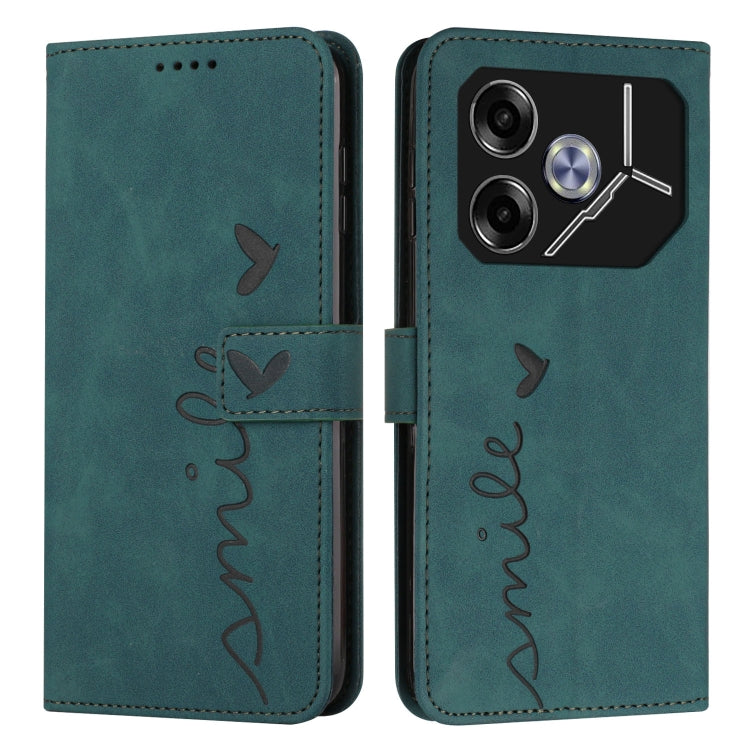 Skin Feel Heart Embossed Leather Phone Case with Long Lanyard, For Tecno Spark Go 5G 2025 Global, For Tecno Camon 30 Premier, For Tecno Pova 6, For Tecno Camon 30 Pro 5G, For Tecno Camon 30 4G / 5G, For Tecno Pova 6 Pro, For Tecno Spark 20 Pro+        ...