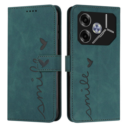 Skin Feel Heart Embossed Leather Phone Case with Long Lanyard, For Tecno Spark Go 5G 2025 Global, For Tecno Camon 30 Premier, For Tecno Pova 6, For Tecno Camon 30 Pro 5G, For Tecno Camon 30 4G / 5G, For Tecno Pova 6 Pro, For Tecno Spark 20 Pro+        ...