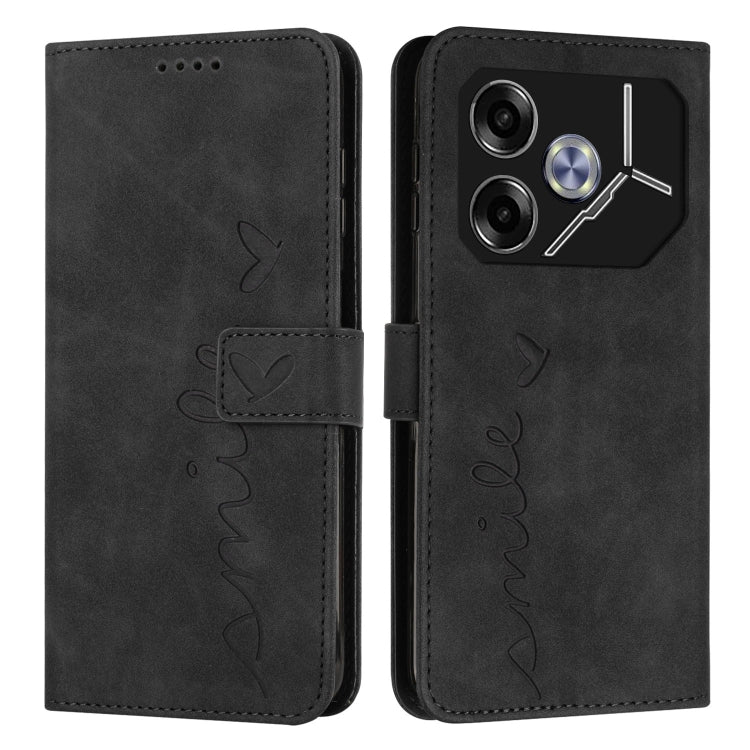 Skin Feel Heart Embossed Leather Phone Case with Long Lanyard, For Tecno Spark Go 5G 2025 Global, For Tecno Camon 30 Premier, For Tecno Pova 6, For Tecno Camon 30 Pro 5G, For Tecno Camon 30 4G / 5G, For Tecno Pova 6 Pro, For Tecno Spark 20 Pro+        ...