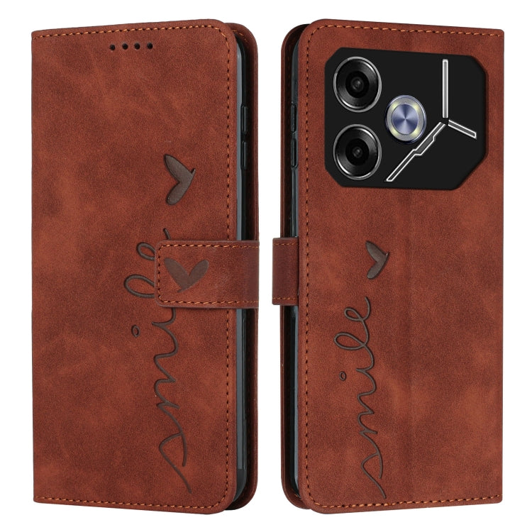 Skin Feel Heart Embossed Leather Phone Case with Long Lanyard, For Tecno Spark Go 5G 2025 Global, For Tecno Camon 30 Premier, For Tecno Pova 6, For Tecno Camon 30 Pro 5G, For Tecno Camon 30 4G / 5G, For Tecno Pova 6 Pro, For Tecno Spark 20 Pro+        ...