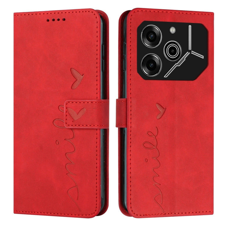 Skin Feel Heart Embossed Leather Phone Case with Long Lanyard, For Tecno Spark Go 5G 2025 Global, For Tecno Camon 30 Premier, For Tecno Pova 6, For Tecno Camon 30 Pro 5G, For Tecno Camon 30 4G / 5G, For Tecno Pova 6 Pro, For Tecno Spark 20 Pro+        ...