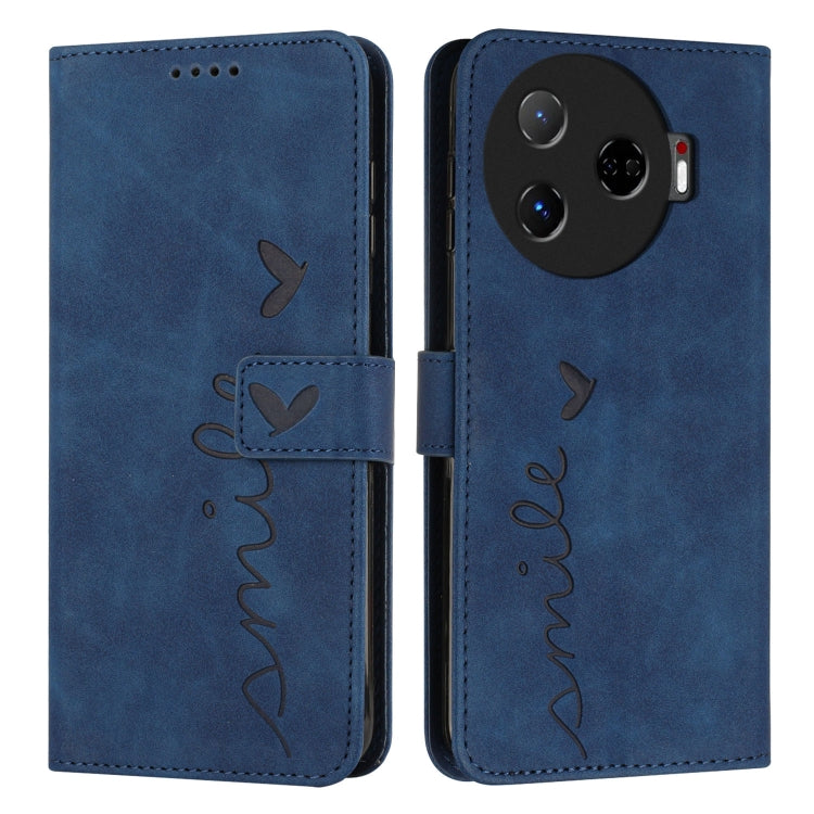 Skin Feel Heart Embossed Leather Phone Case with Long Lanyard, For Tecno Spark Go 5G 2025 Global, For Tecno Camon 30 Premier, For Tecno Pova 6, For Tecno Camon 30 Pro 5G, For Tecno Camon 30 4G / 5G, For Tecno Pova 6 Pro, For Tecno Spark 20 Pro+        ...