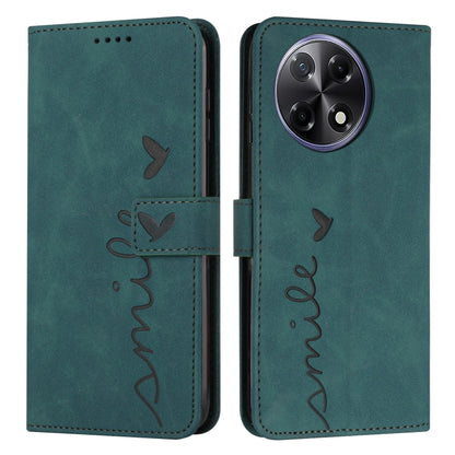 Skin Feel Heart Embossed Leather Phone Case with Long Lanyard, For Tecno Spark 50 5G, For Tenco Pova Slim 5G, For Tecno Spark 40C, For Tecno Pova 7 Pro 5G, For Tecno Pova 7 5G, For Tecno Spark 40 Pro+ 4G, For Tecno Spark 40 Pro 4G, For Tecno Spark 40 4...