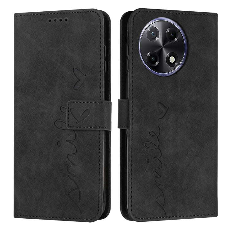 Skin Feel Heart Embossed Leather Phone Case with Long Lanyard, For Tecno Spark 50 5G, For Tenco Pova Slim 5G, For Tecno Spark 40C, For Tecno Pova 7 Pro 5G, For Tecno Pova 7 5G, For Tecno Spark 40 Pro+ 4G, For Tecno Spark 40 Pro 4G, For Tecno Spark 40 4...