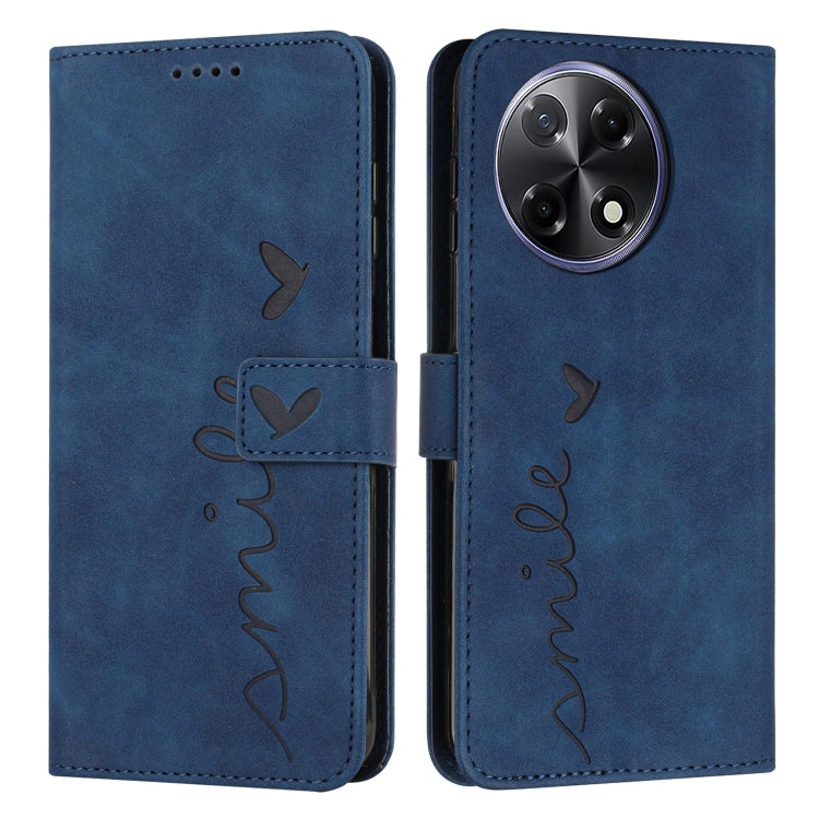Skin Feel Heart Embossed Leather Phone Case with Long Lanyard, For Tecno Spark 50 5G, For Tenco Pova Slim 5G, For Tecno Spark 40C, For Tecno Pova 7 Pro 5G, For Tecno Pova 7 5G, For Tecno Spark 40 Pro+ 4G, For Tecno Spark 40 Pro 4G, For Tecno Spark 40 4...