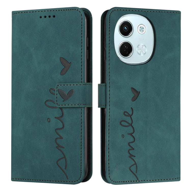 Skin Feel Heart Embossed Leather Phone Case with Long Lanyard, For Tecno Spark 50 5G, For Tenco Pova Slim 5G, For Tecno Spark 40C, For Tecno Pova 7 Pro 5G, For Tecno Pova 7 5G, For Tecno Spark 40 Pro+ 4G, For Tecno Spark 40 Pro 4G, For Tecno Spark 40 4...