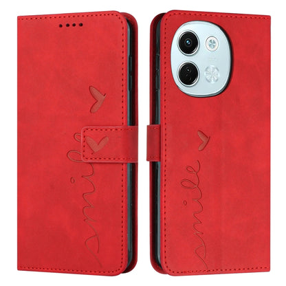 Skin Feel Heart Embossed Leather Phone Case with Long Lanyard, For Tecno Spark 50 5G, For Tenco Pova Slim 5G, For Tecno Spark 40C, For Tecno Pova 7 Pro 5G, For Tecno Pova 7 5G, For Tecno Spark 40 Pro+ 4G, For Tecno Spark 40 Pro 4G, For Tecno Spark 40 4...