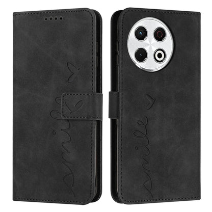 Skin Feel Heart Embossed Leather Phone Case with Long Lanyard, For Tecno Spark 50 5G, For Tenco Pova Slim 5G, For Tecno Spark 40C, For Tecno Pova 7 Pro 5G, For Tecno Pova 7 5G, For Tecno Spark 40 Pro+ 4G, For Tecno Spark 40 Pro 4G, For Tecno Spark 40 4...