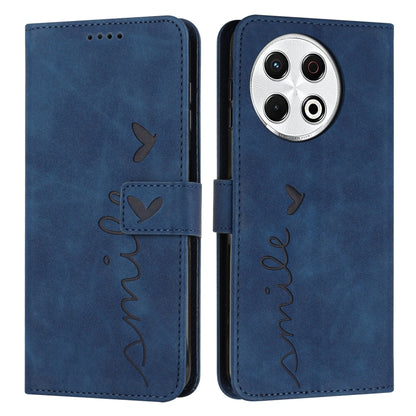 Skin Feel Heart Embossed Leather Phone Case with Long Lanyard, For Tecno Spark 50 5G, For Tenco Pova Slim 5G, For Tecno Spark 40C, For Tecno Pova 7 Pro 5G, For Tecno Pova 7 5G, For Tecno Spark 40 Pro+ 4G, For Tecno Spark 40 Pro 4G, For Tecno Spark 40 4...