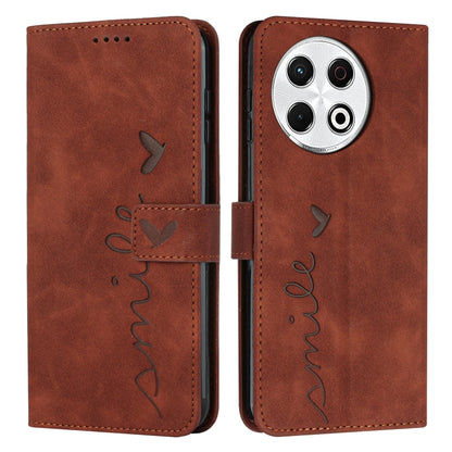 Skin Feel Heart Embossed Leather Phone Case with Long Lanyard, For Tecno Spark 50 5G, For Tenco Pova Slim 5G, For Tecno Spark 40C, For Tecno Pova 7 Pro 5G, For Tecno Pova 7 5G, For Tecno Spark 40 Pro+ 4G, For Tecno Spark 40 Pro 4G, For Tecno Spark 40 4...