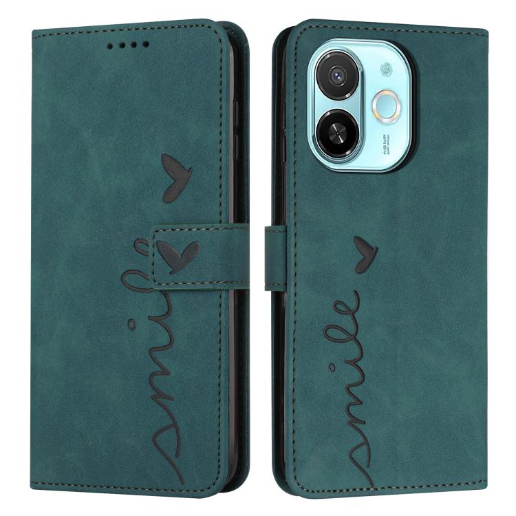 Skin Feel Heart Embossed Leather Phone Case with Long Lanyard, For Tecno Spark 50 5G, For Tenco Pova Slim 5G, For Tecno Spark 40C, For Tecno Pova 7 Pro 5G, For Tecno Pova 7 5G, For Tecno Spark 40 Pro+ 4G, For Tecno Spark 40 Pro 4G, For Tecno Spark 40 4...