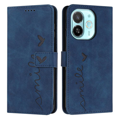 Skin Feel Heart Embossed Leather Phone Case with Long Lanyard, For Tecno Spark 50 5G, For Tenco Pova Slim 5G, For Tecno Spark 40C, For Tecno Pova 7 Pro 5G, For Tecno Pova 7 5G, For Tecno Spark 40 Pro+ 4G, For Tecno Spark 40 Pro 4G, For Tecno Spark 40 4...
