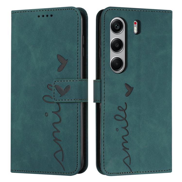 Skin Feel Heart Embossed Leather Phone Case with Long Lanyard, For Tecno Spark 50 5G, For Tenco Pova Slim 5G, For Tecno Spark 40C, For Tecno Pova 7 Pro 5G, For Tecno Pova 7 5G, For Tecno Spark 40 Pro+ 4G, For Tecno Spark 40 Pro 4G, For Tecno Spark 40 4...