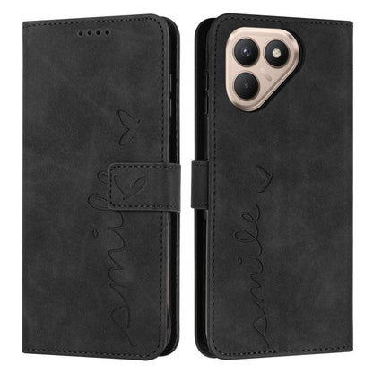 Skin Feel Heart Embossed Leather Phone Case with Long Lanyard, For Tecno Spark 50 5G, For Tenco Pova Slim 5G, For Tecno Spark 40C, For Tecno Pova 7 Pro 5G, For Tecno Pova 7 5G, For Tecno Spark 40 Pro+ 4G, For Tecno Spark 40 Pro 4G, For Tecno Spark 40 4...