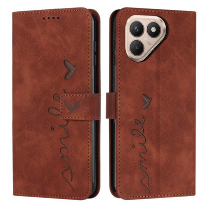 Skin Feel Heart Embossed Leather Phone Case with Long Lanyard, For Tecno Spark 50 5G, For Tenco Pova Slim 5G, For Tecno Spark 40C, For Tecno Pova 7 Pro 5G, For Tecno Pova 7 5G, For Tecno Spark 40 Pro+ 4G, For Tecno Spark 40 Pro 4G, For Tecno Spark 40 4...