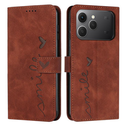 Skin Feel Heart Embossed Leather Phone Case with Long Lanyard, For Tecno Spark 50 5G, For Tenco Pova Slim 5G, For Tecno Spark 40C, For Tecno Pova 7 Pro 5G, For Tecno Pova 7 5G, For Tecno Spark 40 Pro+ 4G, For Tecno Spark 40 Pro 4G, For Tecno Spark 40 4...