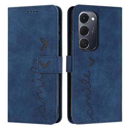 Skin Feel Heart Embossed Leather Phone Case with Long Lanyard, For Tecno Spark 50 5G, For Tenco Pova Slim 5G, For Tecno Spark 40C, For Tecno Pova 7 Pro 5G, For Tecno Pova 7 5G, For Tecno Spark 40 Pro+ 4G, For Tecno Spark 40 Pro 4G, For Tecno Spark 40 4...