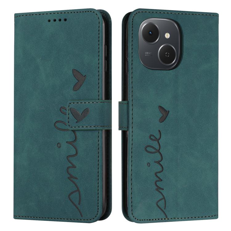 Skin Feel Heart Embossed Leather Phone Case with Long Lanyard, For Tecno Spark 50 5G, For Tenco Pova Slim 5G, For Tecno Spark 40C, For Tecno Pova 7 Pro 5G, For Tecno Pova 7 5G, For Tecno Spark 40 Pro+ 4G, For Tecno Spark 40 Pro 4G, For Tecno Spark 40 4...
