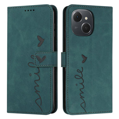 Skin Feel Heart Embossed Leather Phone Case with Long Lanyard, For Tecno Spark 50 5G, For Tenco Pova Slim 5G, For Tecno Spark 40C, For Tecno Pova 7 Pro 5G, For Tecno Pova 7 5G, For Tecno Spark 40 Pro+ 4G, For Tecno Spark 40 Pro 4G, For Tecno Spark 40 4...