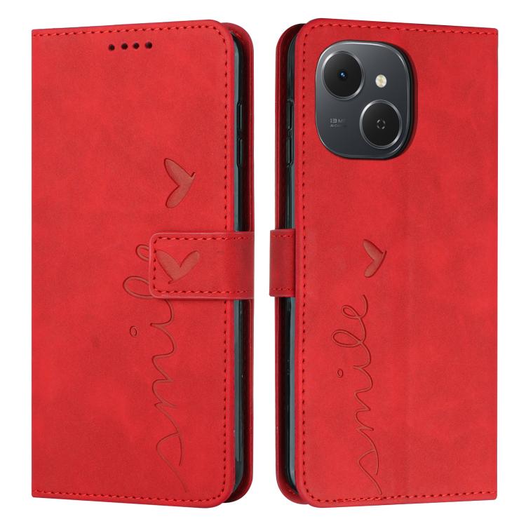 Skin Feel Heart Embossed Leather Phone Case with Long Lanyard, For Tecno Spark 50 5G, For Tenco Pova Slim 5G, For Tecno Spark 40C, For Tecno Pova 7 Pro 5G, For Tecno Pova 7 5G, For Tecno Spark 40 Pro+ 4G, For Tecno Spark 40 Pro 4G, For Tecno Spark 40 4...