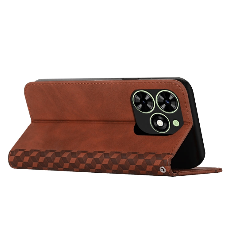 Diamond Splicing Skin Feel Magnetic Leather Phone Case, For Tecno Spark Go 2024 / POP 8