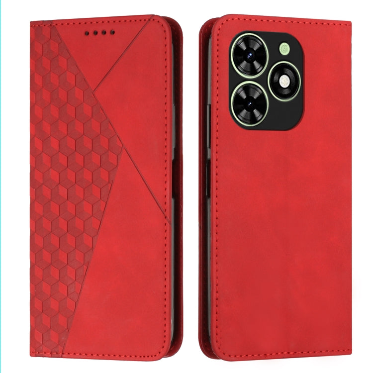 Diamond Splicing Skin Feel Magnetic Leather Phone Case, For Tecno Spark Go 2024 / POP 8