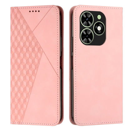 Diamond Splicing Skin Feel Magnetic Leather Phone Case, For Tecno Spark Go 2024 / POP 8