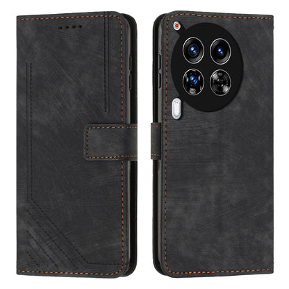 Skin Feel Stripe Pattern Leather Phone Case with Lanyard, For Tecno Camon 40 Pro 5G, For Tecno Spark 30C 5G / Pop 9 5G, For Tecno Camon 30S, For Tecno Spark 30 Pro, For Tecno Spark 30 5G, For Tecno Spark 30 4G, For Tecno Spark Go 5G 2025 Global        ...