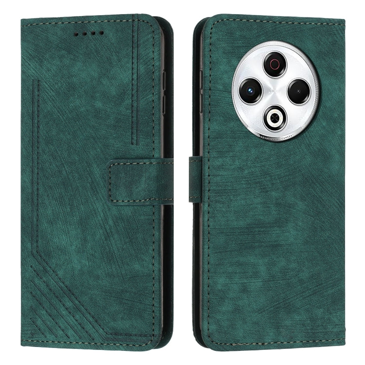 Skin Feel Stripe Pattern Leather Phone Case with Lanyard, For Tecno Camon 40 Pro 5G, For Tecno Spark 30C 5G / Pop 9 5G, For Tecno Camon 30S, For Tecno Spark 30 Pro, For Tecno Spark 30 5G, For Tecno Spark 30 4G, For Tecno Spark Go 5G 2025 Global        ...