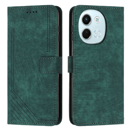 Skin Feel Stripe Pattern Leather Phone Case with Lanyard, For Tecno Camon 40 Pro 5G, For Tecno Spark 30C 5G / Pop 9 5G, For Tecno Camon 30S, For Tecno Spark 30 Pro, For Tecno Spark 30 5G, For Tecno Spark 30 4G, For Tecno Spark Go 5G 2025 Global        ...