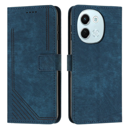 Skin Feel Stripe Pattern Leather Phone Case with Lanyard, For Tecno Camon 40 Pro 5G, For Tecno Spark 30C 5G / Pop 9 5G, For Tecno Camon 30S, For Tecno Spark 30 Pro, For Tecno Spark 30 5G, For Tecno Spark 30 4G, For Tecno Spark Go 5G 2025 Global        ...