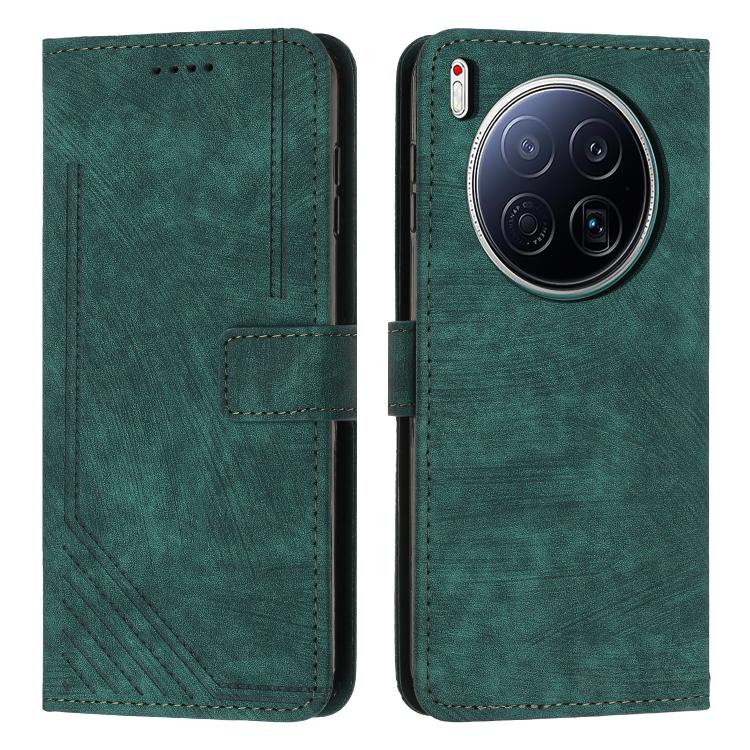 Skin Feel Stripe Pattern Leather Phone Case with Lanyard, For Tecno Spark 50 4G, For Tecno Camon 50 Pro 4G, For Tecno Camon 50 4G, For Tecno Spark Go 3, For Tenco Spark Slim 5G, For Tecno Spark 40C, For Tecno Pova 7 Pro 5G, For Tecno Pova 7 5G         ...