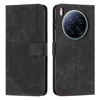 Skin Feel Stripe Pattern Leather Phone Case with Lanyard, For Tecno Spark 50 4G, For Tecno Camon 50 Pro 4G, For Tecno Camon 50 4G, For Tecno Spark Go 3, For Tenco Spark Slim 5G, For Tecno Spark 40C, For Tecno Pova 7 Pro 5G, For Tecno Pova 7 5G         ...