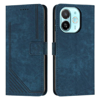 Skin Feel Stripe Pattern Leather Phone Case with Lanyard, For Tecno Camon 40 Pro 5G, For Tecno Spark 30C 5G / Pop 9 5G, For Tecno Camon 30S, For Tecno Spark 30 Pro, For Tecno Spark 30 5G, For Tecno Spark 30 4G, For Tecno Spark Go 5G 2025 Global        ...