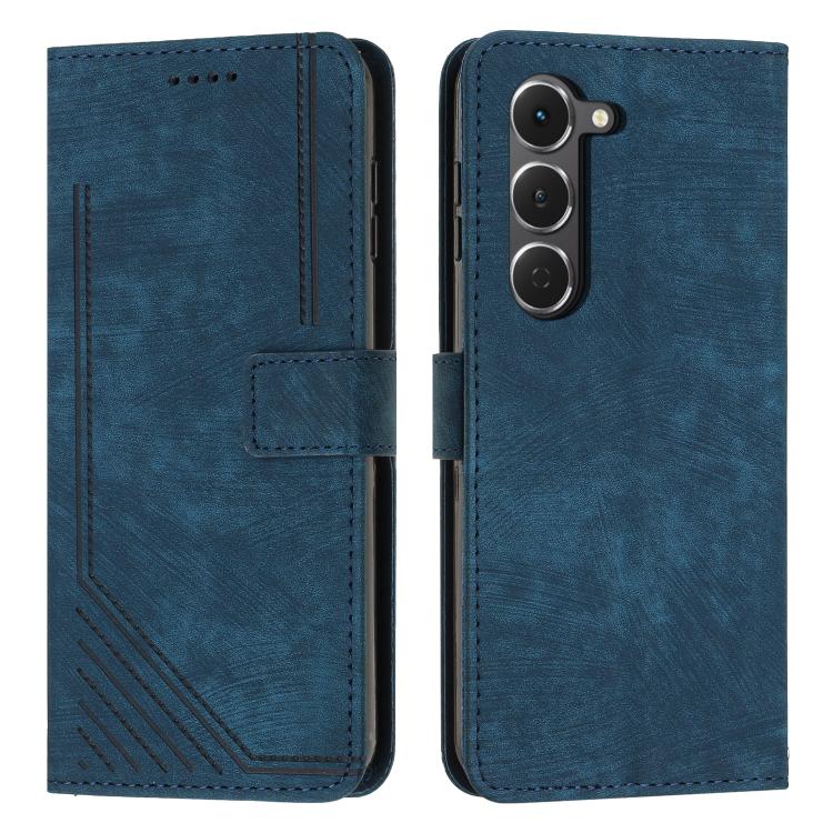 Skin Feel Stripe Pattern Leather Phone Case with Lanyard, For Tecno Spark 50 4G, For Tecno Camon 50 Pro 4G, For Tecno Camon 50 4G, For Tecno Spark Go 3, For Tenco Spark Slim 5G, For Tecno Spark 40C, For Tecno Pova 7 Pro 5G, For Tecno Pova 7 5G         ...