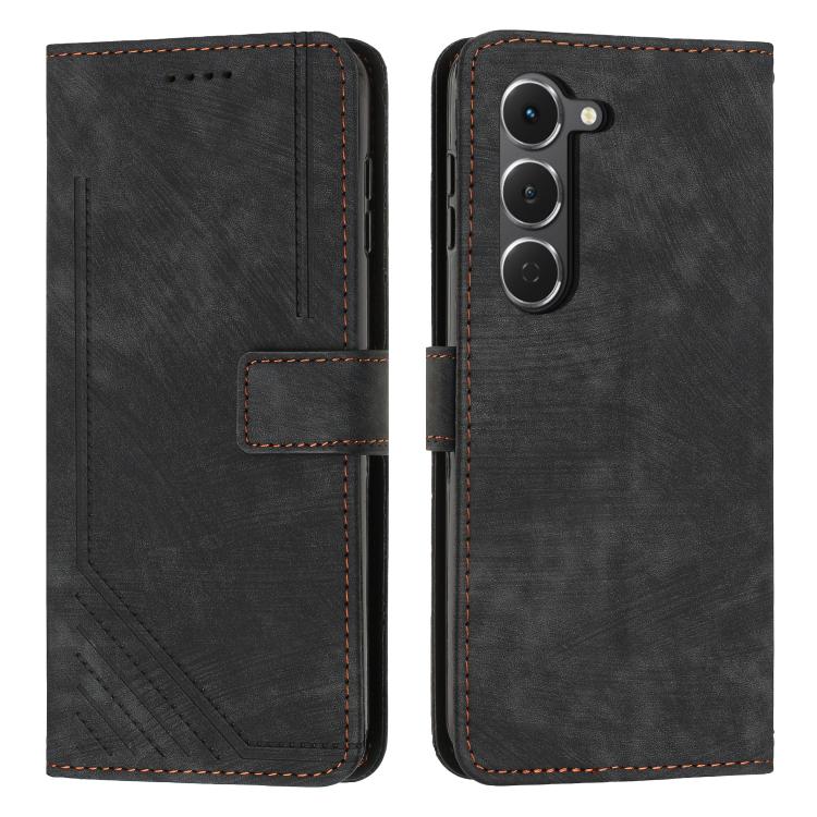 Skin Feel Stripe Pattern Leather Phone Case with Lanyard, For Tecno Spark 50 4G, For Tecno Camon 50 Pro 4G, For Tecno Camon 50 4G, For Tecno Spark Go 3, For Tenco Spark Slim 5G, For Tecno Spark 40C, For Tecno Pova 7 Pro 5G, For Tecno Pova 7 5G         ...