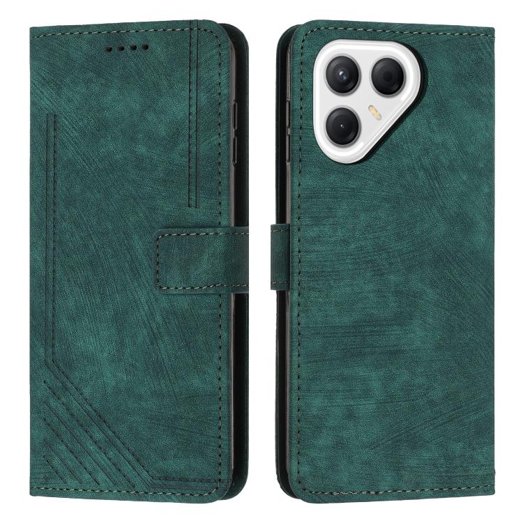 Skin Feel Stripe Pattern Leather Phone Case with Lanyard, For Tecno Spark 50 4G, For Tecno Camon 50 Pro 4G, For Tecno Camon 50 4G, For Tecno Spark Go 3, For Tenco Spark Slim 5G, For Tecno Spark 40C, For Tecno Pova 7 Pro 5G, For Tecno Pova 7 5G         ...