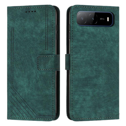 Skin Feel Stripe Pattern Leather Phone Case with Lanyard, For Tecno Camon 40 Pro 5G, For Tecno Spark 30C 5G / Pop 9 5G, For Tecno Camon 30S, For Tecno Spark 30 Pro, For Tecno Spark 30 5G, For Tecno Spark 30 4G, For Tecno Spark Go 5G 2025 Global        ...