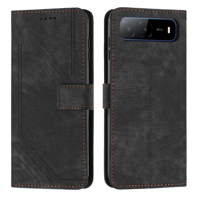 Skin Feel Stripe Pattern Leather Phone Case with Lanyard, For Tecno Camon 40 Pro 5G, For Tecno Spark 30C 5G / Pop 9 5G, For Tecno Camon 30S, For Tecno Spark 30 Pro, For Tecno Spark 30 5G, For Tecno Spark 30 4G, For Tecno Spark Go 5G 2025 Global        ...