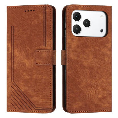 Skin Feel Stripe Pattern Leather Phone Case with Lanyard, For Tecno Spark 50 4G, For Tecno Camon 50 Pro 4G, For Tecno Camon 50 4G, For Tecno Spark Go 3, For Tenco Spark Slim 5G, For Tecno Spark 40C, For Tecno Pova 7 Pro 5G, For Tecno Pova 7 5G         ...