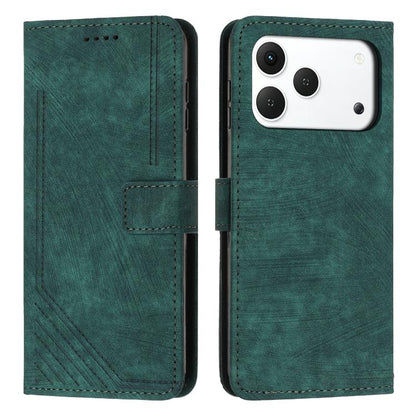 Skin Feel Stripe Pattern Leather Phone Case with Lanyard, For Tecno Spark 50 4G, For Tecno Camon 50 Pro 4G, For Tecno Camon 50 4G, For Tecno Spark Go 3, For Tenco Spark Slim 5G, For Tecno Spark 40C, For Tecno Pova 7 Pro 5G, For Tecno Pova 7 5G         ...